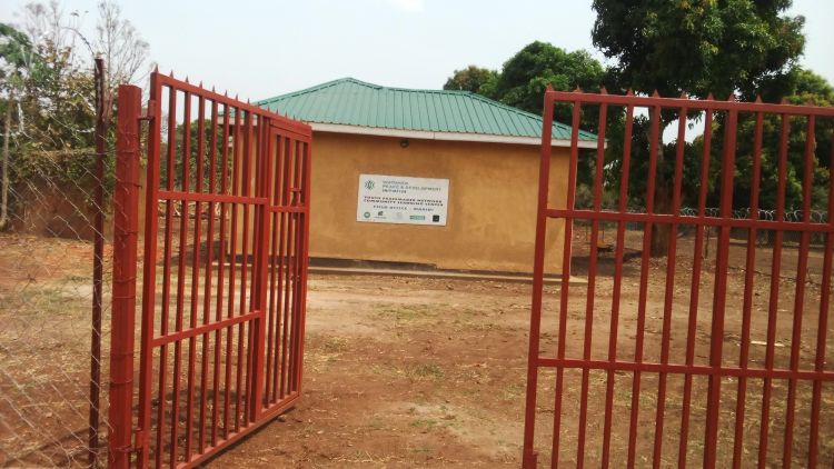 Entrance to new Community Learning Center